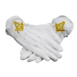 Embroidery cotton gloves