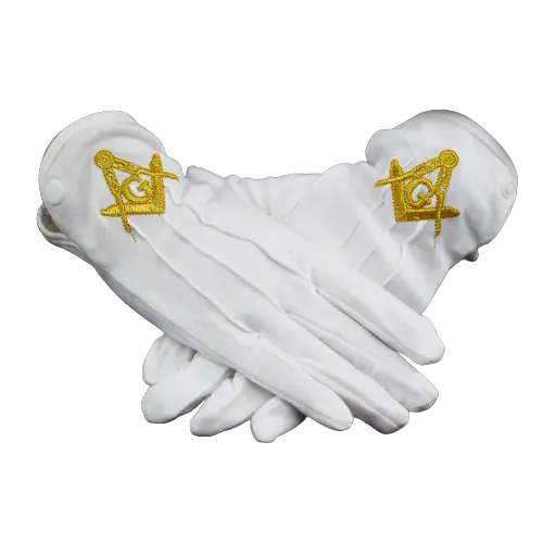 Embroidery cotton gloves