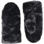 Faux fur women mittens