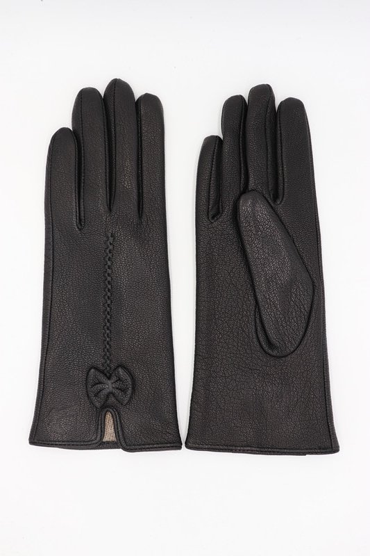 Женские веганские кожаные перчатки