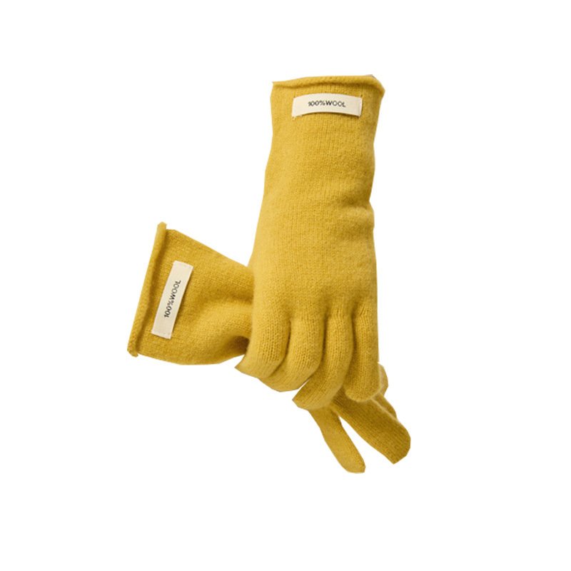 Wool jersey winter gloves warm knitwear fashion